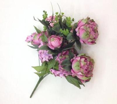 HXY13頭瑞士牡丹仿真花卉 優雅點綴生活，品質家居首選